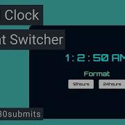 How To Create A Digital Clock With Time Format Switcher