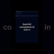 Bool Int Conversion In C C