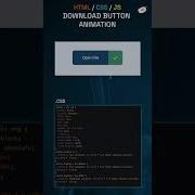 How To Create Download Button Animation Css And Html Shorts Animation Css