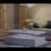 Quinton Modern Coffee Table In White High Gloss With LED Lig