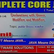 Core Java Declarations With Access Modifiers And Modifiers Public Access Modifier