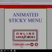 Sticky Menu Sticky Navbar On Scroll Css3 And Jquery