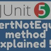 JUnit 5 Assertions AssertNotEquals Method