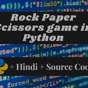Rock Paper Scissors Game In Python Easy Hindi Tutorial With Source Code DevAvi