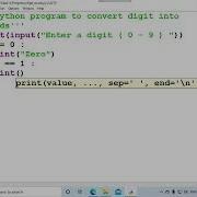 A Python Program To Convert Digit To Words
