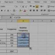 Относительная частота в Excel 2010