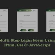 How To Create Multi Step Login Form Using Html Css JavaScript