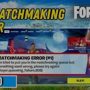How To FIX Matchmaking ERROR In Fortnite