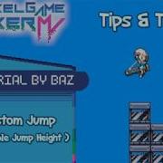 Variable Jump Height Pixel Game Maker MV