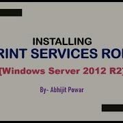Installing Print Service Role