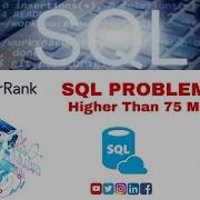 HackerrankOfficial SQL PROBLEM 8 Higher Than 75 Marks By Shubhneet Tiwari Shubhneet Tiwari