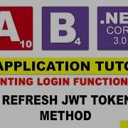 Implementing Login Functionality Add Refresh JWT Token Method ASP NET CORE 3 0 ANGULAR 10 2