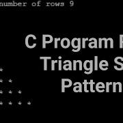 C Program Right Triangle Star Pattern Questions