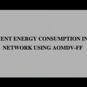 Efficiency Energy Consumption In Ad Hoc Network Using AOMDV FF Results