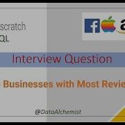 Top Businesses With Most Reviews Medium StrataScratch SQL Solution Interview Problem