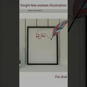 Single Line Woman Face Using Python Turtle Satisfying Shorts Creative