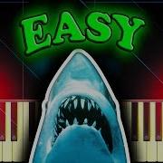 JAWS THEME Easy Piano Tutorial