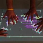 COMPSI UNIVEM Low Cost Multitouch Table Test 2 Improved Sensitivity