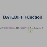 Using DATEDIFF Function In SQL To Find The Difference Between 2 Dates