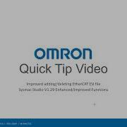 OMRON Sysmac Studio EtherCAT ESI File