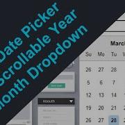 ReactJS Projects Adding Calendar With Scrollable Year And Month Dropdown In React Date Picker