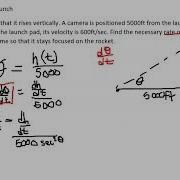 Related Rates Example 3 Rocket Launch