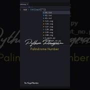 Write A Program To Print Palindrome Numbers The Royal Coding Coding101 Python Java Learntocode