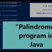 Palindrome Program In Java Palindrome Number In Java Interview Question Palindrome Write2code