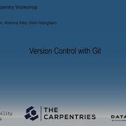 Python Software Carpentry Workshop 05 March 2021 Version Control With Git Module