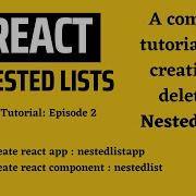 React Nested Lists Asynchronous Multilevel Dropdown Tutorial 2