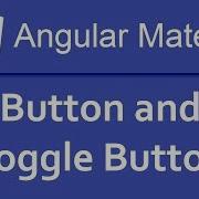 Angular Material Tutorial In Hindi 05 Button And Toggle Button