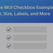 Awesome MUI Checkbox Examples Color Size Custom Labels And More