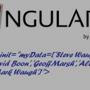 Initialize Data With Ng Init In Angularjs