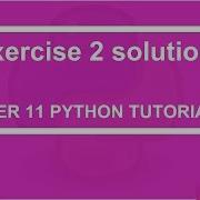 Exercise 2 Solution Python Tutorial 148