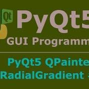 43 PyQt5 QPainter QRadialGradient