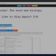 HANGMAN GAME USING PYTHON Source Code Projects
