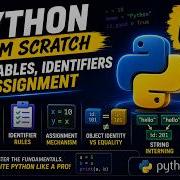 Переменные идентификаторы и присваивание Python с нуля Лекция 2