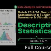 Batch 73 74 Descriptive Statistics In R Learn Data Summary Visualization