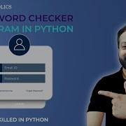 Python Project For Beginners Password Checker Program