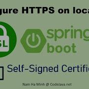 Configure HTTPS For Spring Boot Application On Localhost With Self Signed Certificate