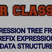 Expression Tree From Prefix Expression Data Structures