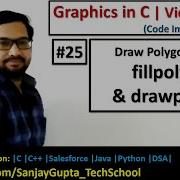 25 Graphics In C Draw Polygon Using Drawpoly And Fillpoly In Turbo C By Sanjay Gupta