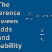 What Is The Difference Between Odds And Probability Statistics