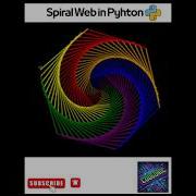 Rainbow Spiral Pattern In Python