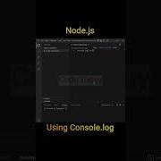 Node Js Simple Hello World Using Console Log Nodejs Helloword Console Log สอนnodejs
