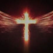 Golden Angel Wings Cross Fire Burning Video Background Loop 4K