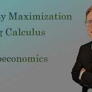 Lecture 5C Consumer Optimization Using Calculus