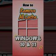 How To Delete ALL CACHE In Windows 11