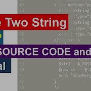 Merge Two String In PHP Free Source Code And Tutorial