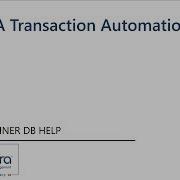 Create A Transaction Automation Script Process Runner DB Help